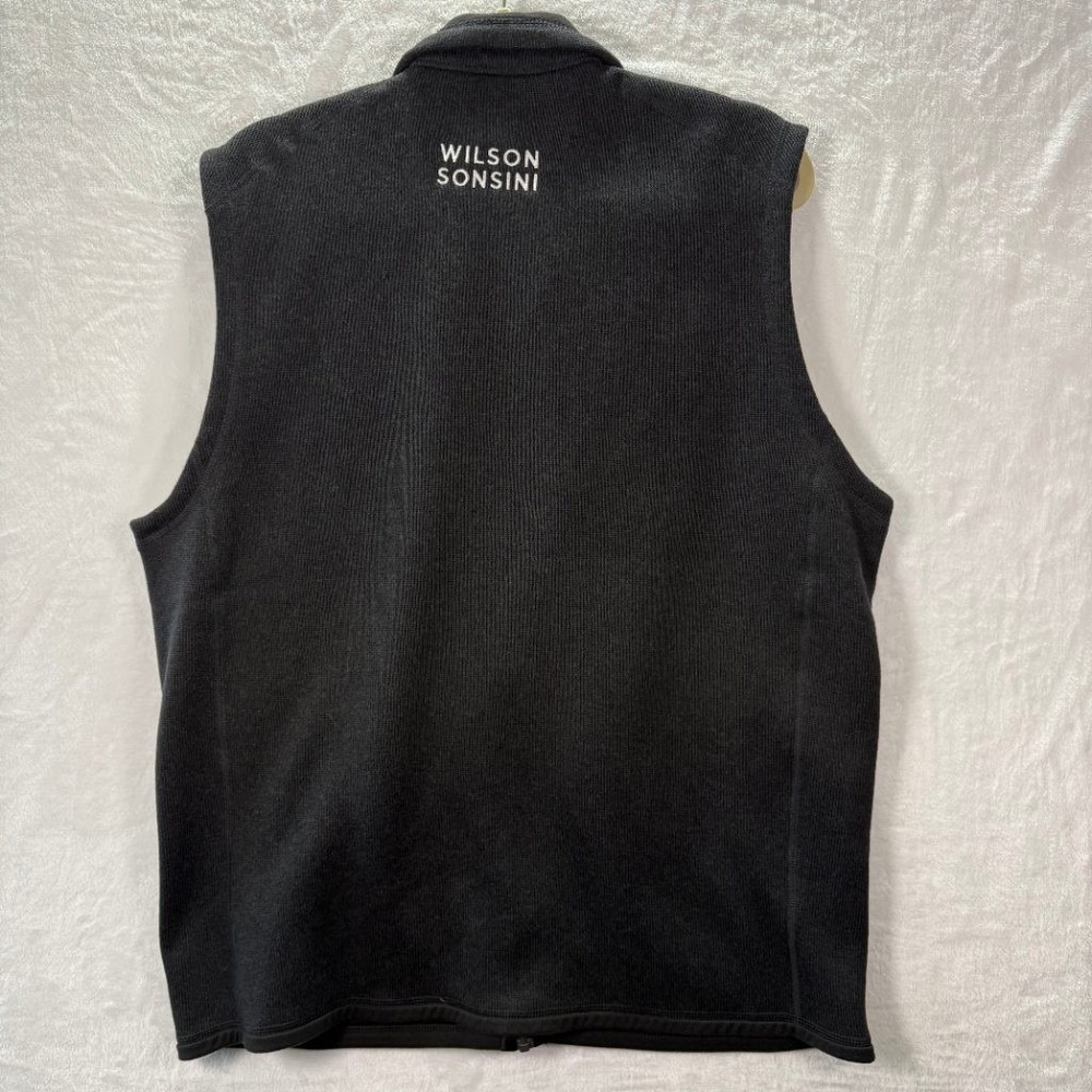 Patagonia Mens XL Better Sweater Fleece Vest Black Full Zip Emb. Logo on Back - Picture 4 of 8